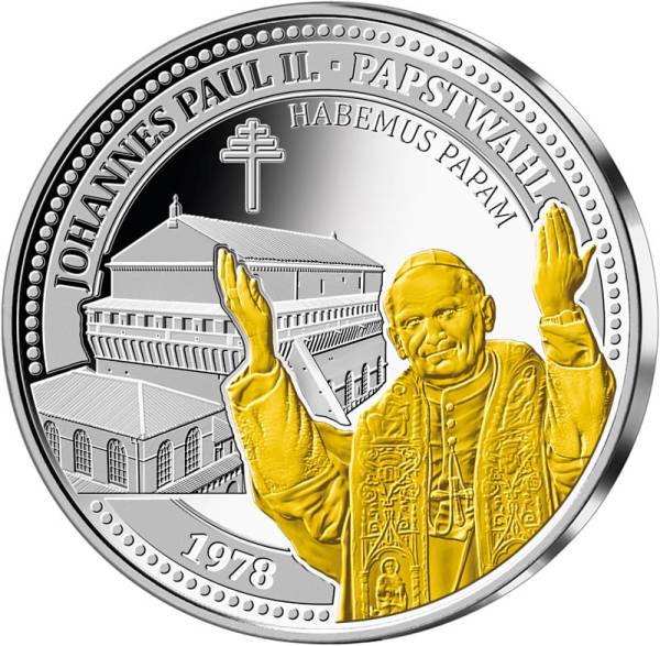 Gedenkprägung Papstwahl Johannes Paul II. - Habemus Papem