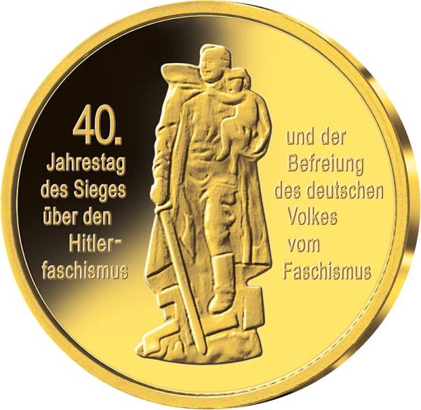 Neuprägung DDR 40 Jahre Befreiung vom Faschismus
