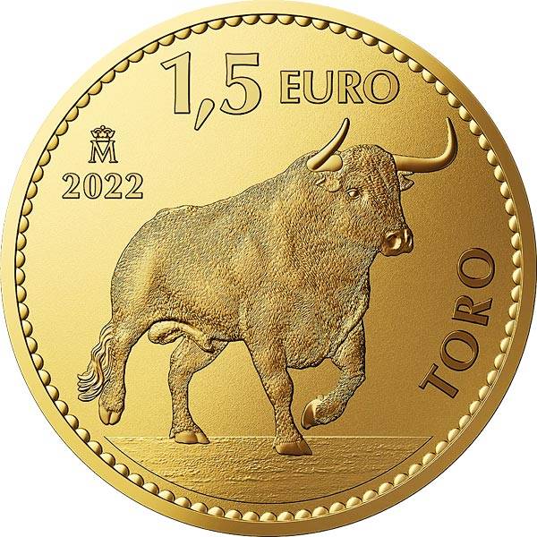 1,5 Euro Spanien Stier 2022