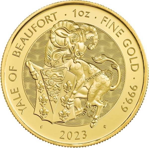 1 Unze Gold Großbritannien Tudor Beasts Yale of Beaufort 2023