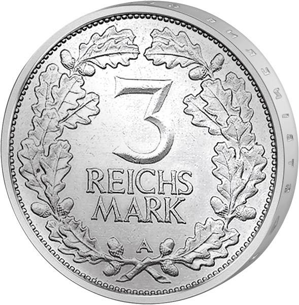 J. 321 3 Reichsmark Jahrtausendfeier der Rheinlande