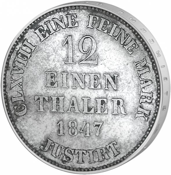 1/2 Taler Hannover König Ernst August 1838-1851 Sehr schön