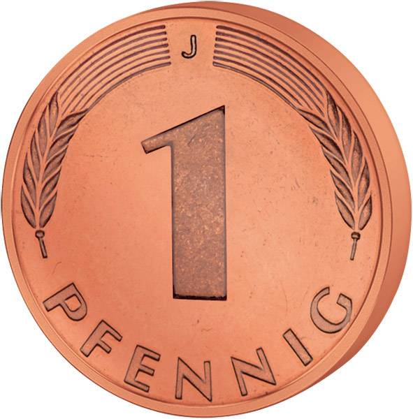 1 Pfennig BRD Eichenbäumchen 1948-1949