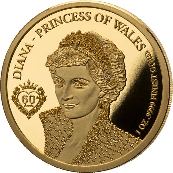 1.000 Francs Senegal 60. Geburtstag Lady Diana 2021