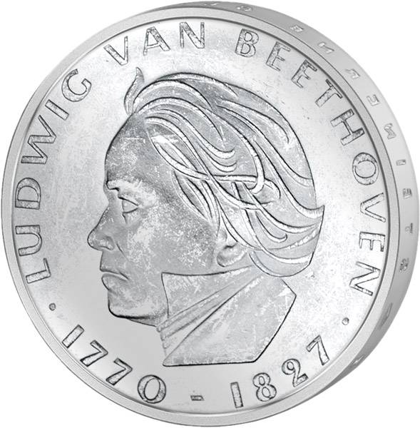 5 DM Münze BRD Münze Ludwig van Beethoven 1970