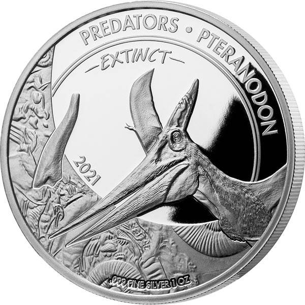 1 Unze Silber Kongo Predators Pteranodon 2021