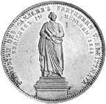 Taler Geschichtsdoppeltaler Ludwig I 1845  Vorzüglich