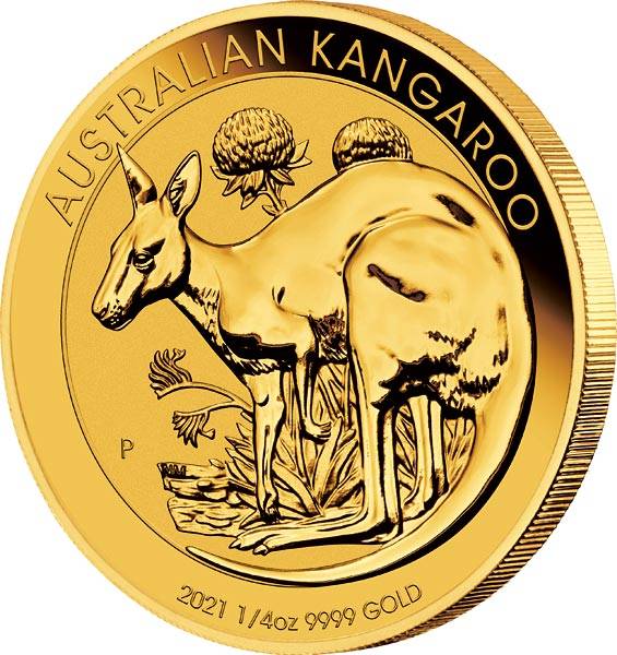 1/4 Unze Gold Australien Känguru 2021
