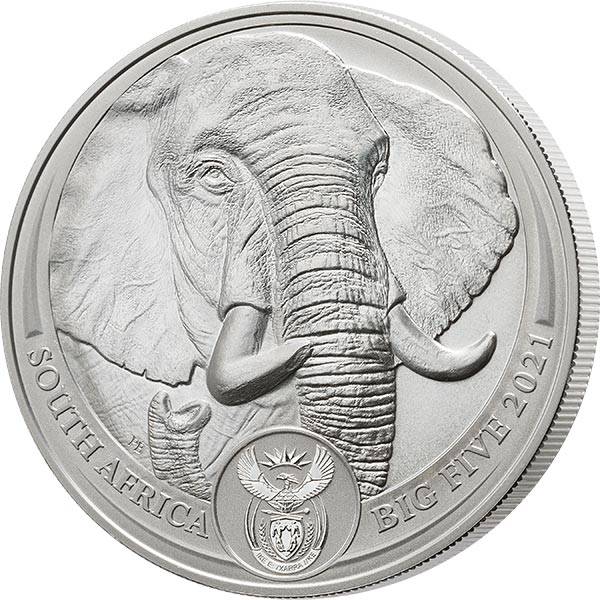 5 Rand Südafrika Big Five - Elefant 2021