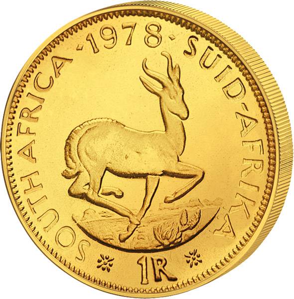 1 Rand Südafrika Krügerrand 1961-1983 Stempelglanz