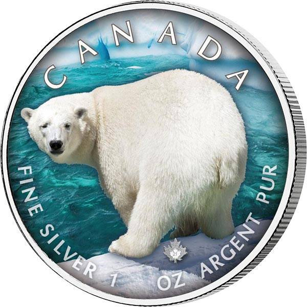 5 Dollars Kanada The Trails of Wildlife Eisbär 2021
