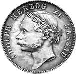 Vereinstaler Silber Nassau Herzog Adolph 1864 ss-vz