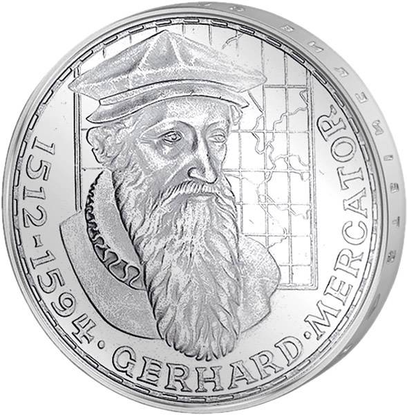 5 DM Münze BRD Gerhard Mercator