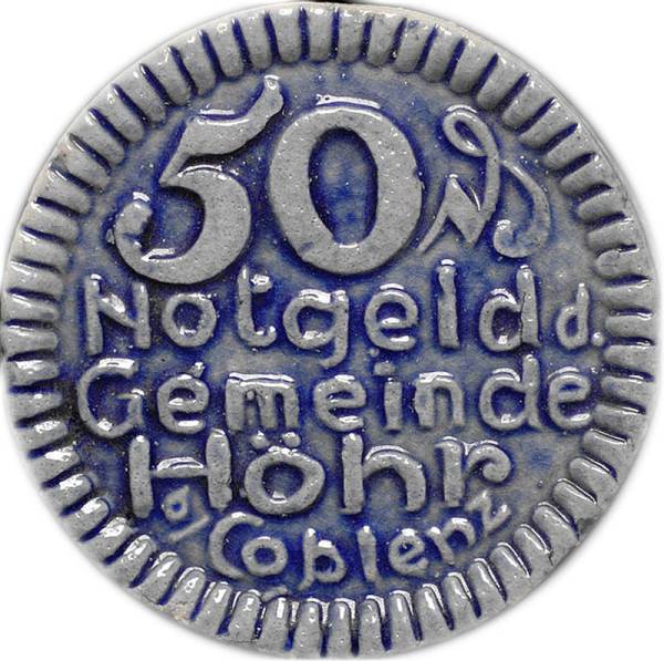 50 Pfennige Höhr 1921