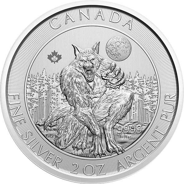 2 Unzen Silber Kanada Werwolf 2021