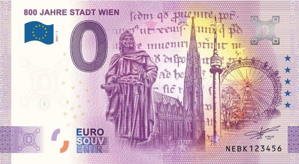 0-Euro-Banknote Österreich Großglockner Hochalpenstraße 2021