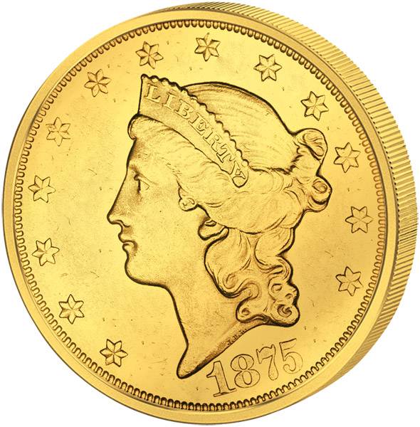 20 Dollars USA Liberty-Kopf 1849-1907 ss-vz
