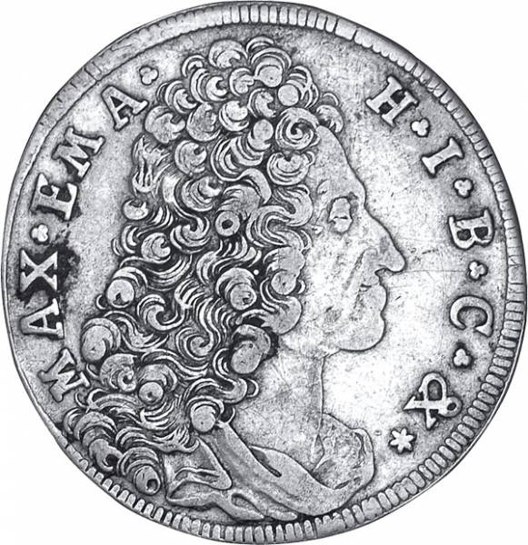 30 Kreuzer Bayern Maximilian II. Emanuel 1715-1726 s-ss