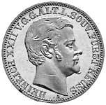 Taler Vereinstaler Heinrich XXII. 1868 ss-vz