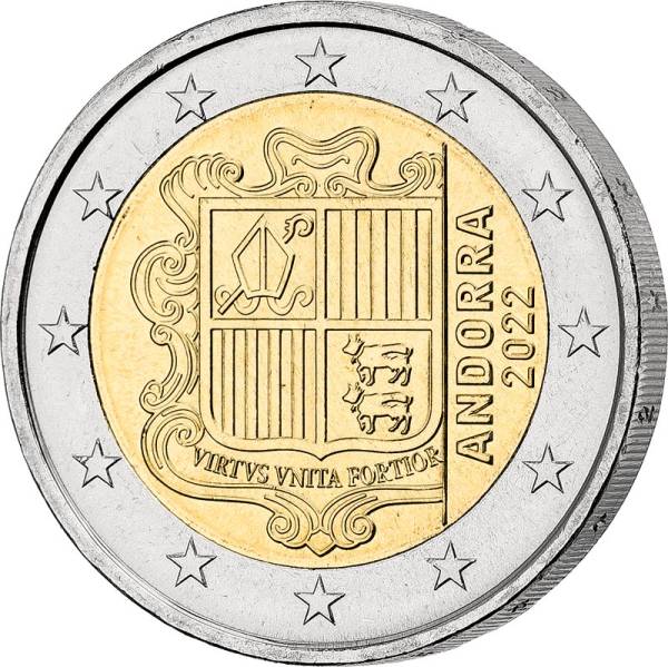 2 Euro Andorra Kursmünze 2022