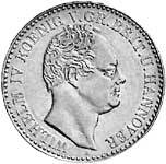 Taler Hannover Wilhelm IV. Silber 1836 ss-vz