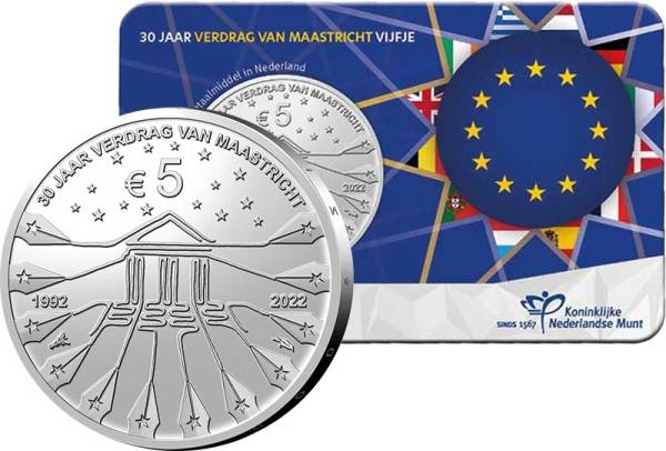 5 Euro Niederlande Maastricht Vertrag 2022