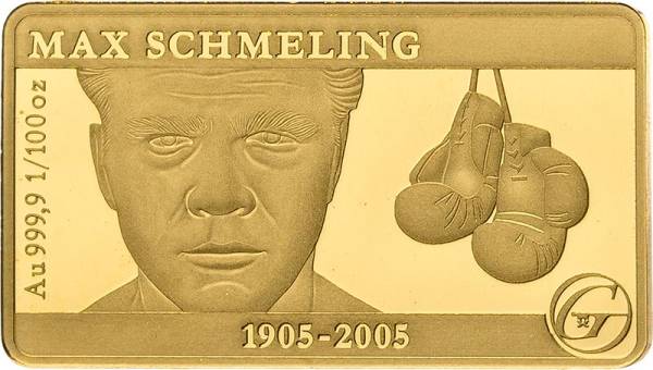 Goldbarren Größte Persönlichkeiten Deutschlands - Max Schmeling