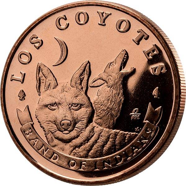 1 AVDP-Unze Kupfer Los Coyotes