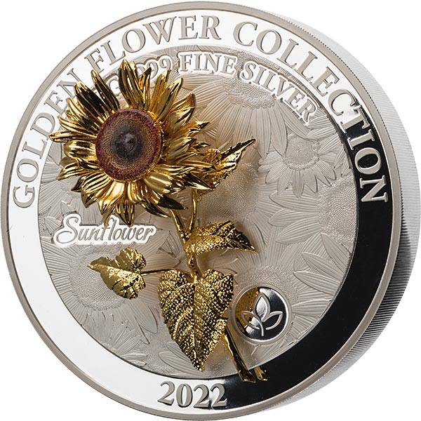 1 Kilo Silber Samoa Golden Flower Collection Sonnenblume 2022