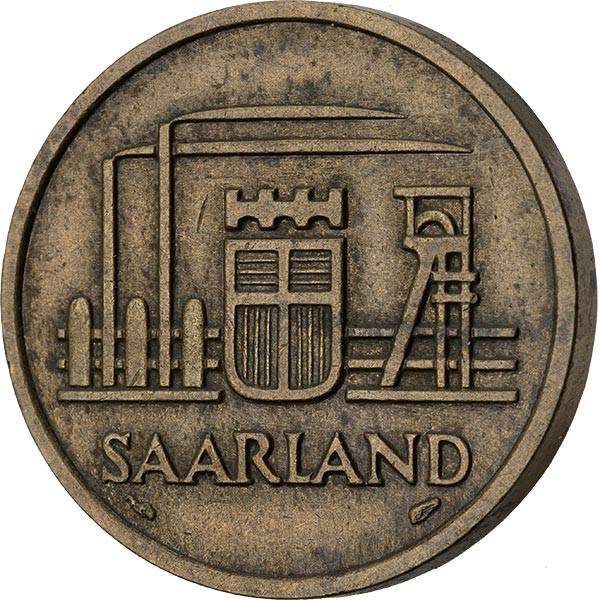 50 Franken Saarland Zechenanlage 1954