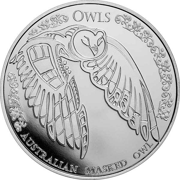 1 Unze Silber Tokelau Australien Masked Owl
