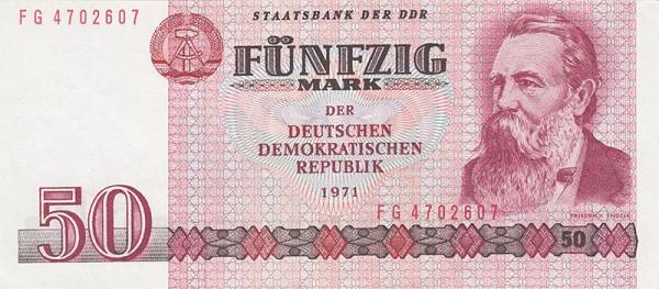 50 Mark-Banknote der DDR 1971