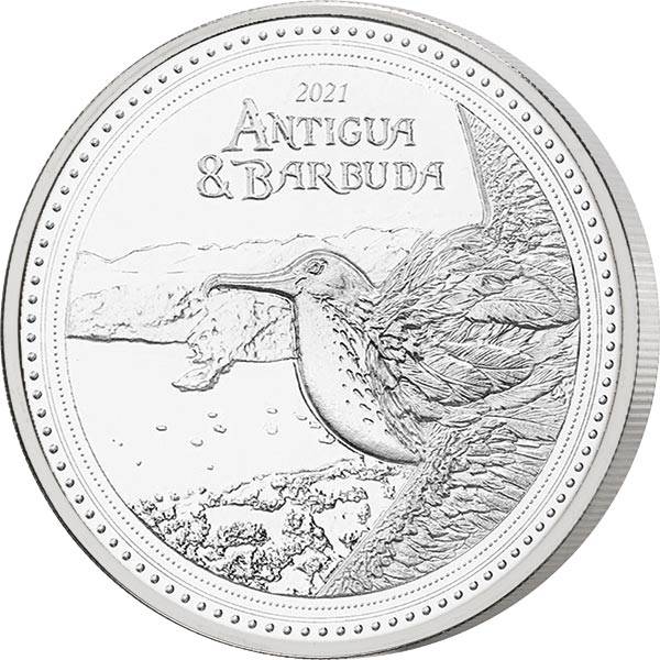 1 Unze Silber Antigua & Barbuda Vogel 2021