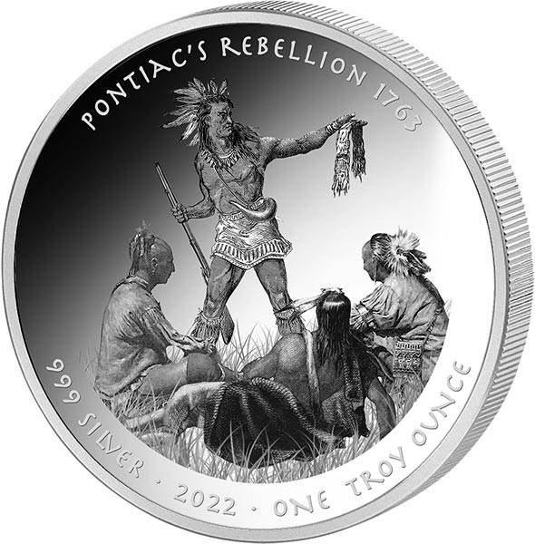 1 Dollar USA Pontiacs Rebellion 2022