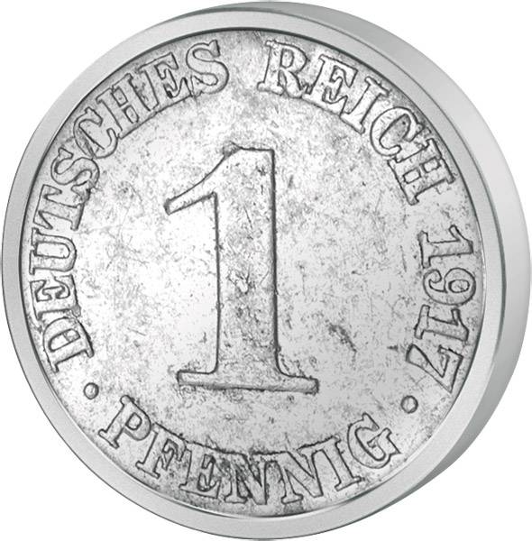 1  Pfennig Weimarer Republik Adler 1916-1918 Sehr schön