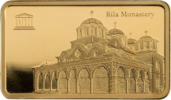 Goldbarren UNESCO Rila Monastery - Bulgarien