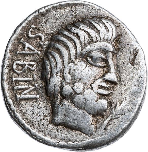 Denar Römische Republik Münzmeister Titurius Sabinus 89 v. Chr.