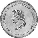 Taler Ausbeutetaler Georg IV. 1830 Vorzüglich