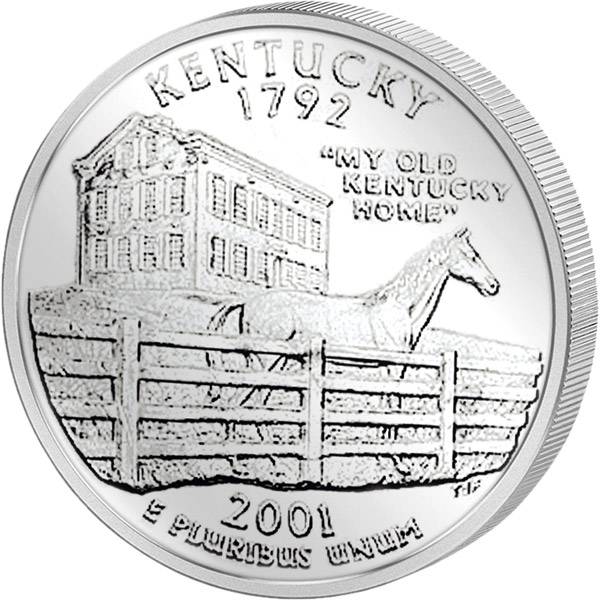 Quarter Dollar USA Kentucky 2001