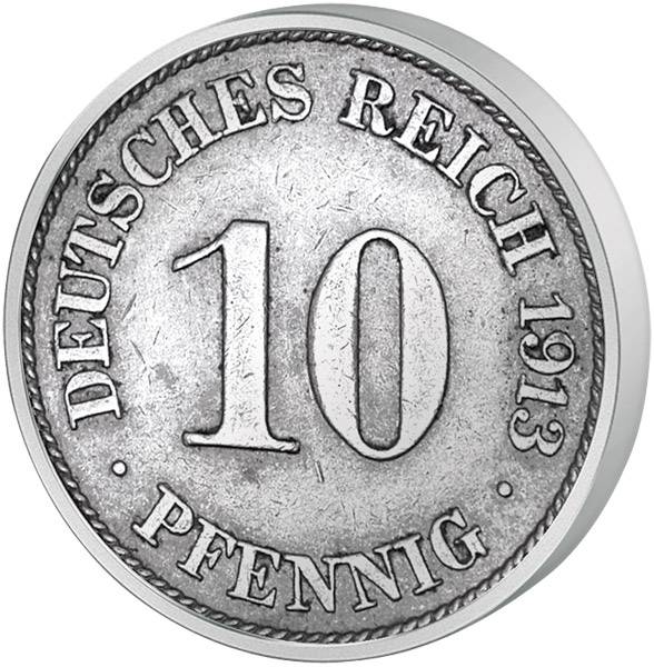 10 Pfennig Deutsches Kaiserreich großer Adler 1890-1916 Sehr schön