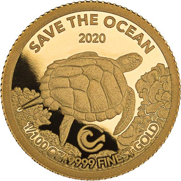 10 Dollars Barbados Save the Ocean - Schildkröte 2020