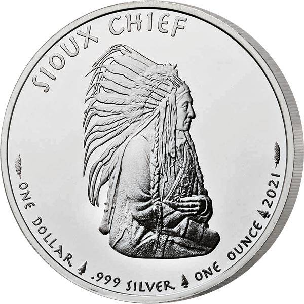 1 Dollar USA Sioux Indian Chief 2021