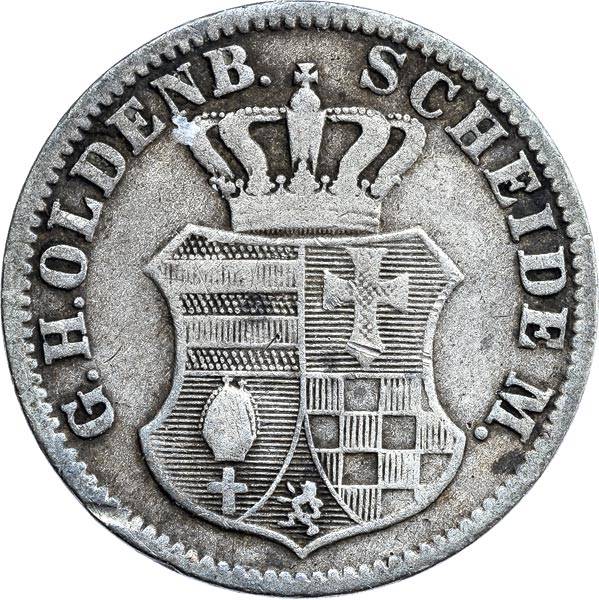 1 Groschen Oldenburg Nikolaus Friedrich Peter 1858-1869