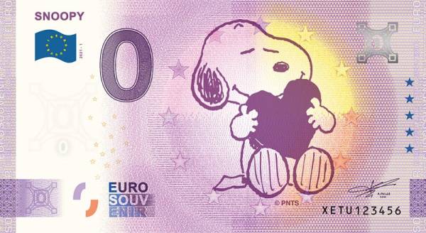 0-Euro-Banknote BRD Snoopy 2021