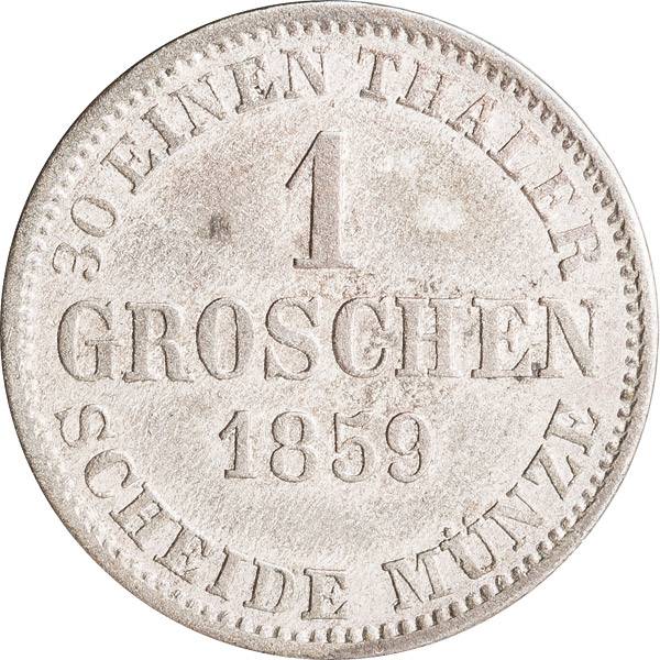 1 Groschen Herzogtum Braunschweig Herzog Wilhelm 1857-1860
