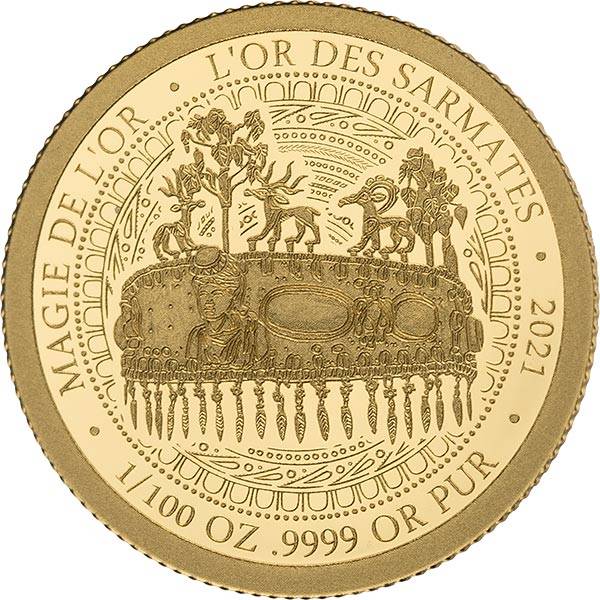 100 Francs Kongo Magie des Goldes - Das Gold der Sarmaten 2021
