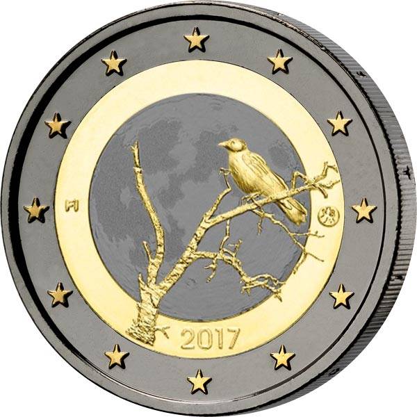2 Euro Finnland Finnische Natur 2017 Golden Enigma Edition