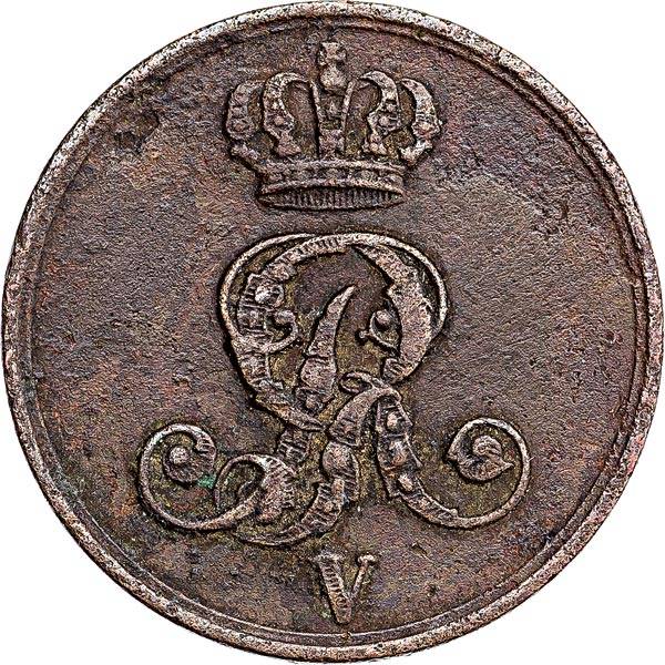 1 Pfennig Hannover König Georg V. 1852