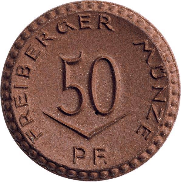 50 Pfennig Freiberg Sachsen 1921