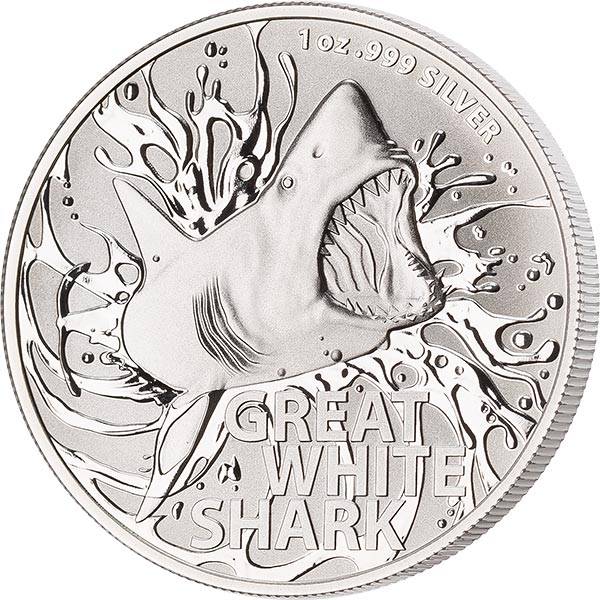 1 Unze Silber Australien Großer Weißer Hai 2021